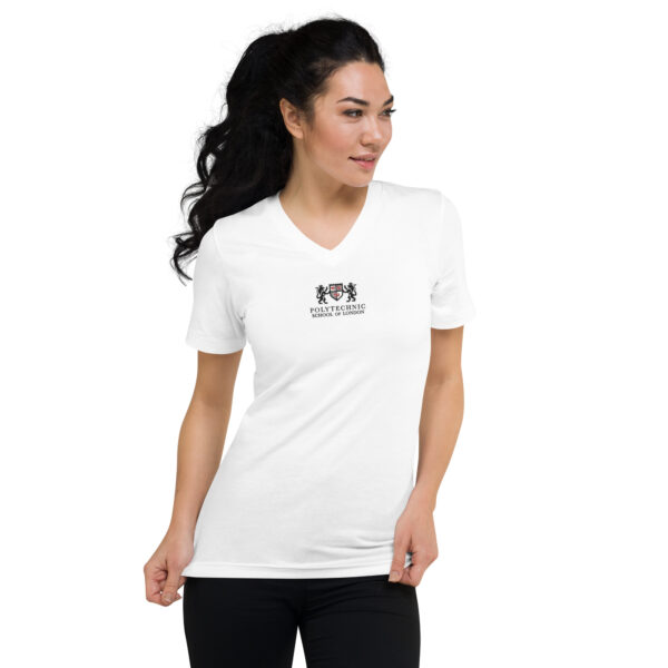 Unisex V-neck T-shirt (full logo) - Image 3